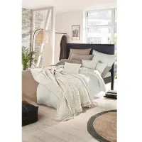 Hahn Textilien Fodera per cuscino Primera, copriletto con motivo a gallo, 100% cotone, lavabile, facile da lavare, di alta qualità, resistente, delicata sulla pelle, 150x200 cm, bianco