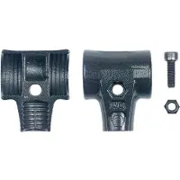 Wiha Set di gusci per martello con vite e controdado per martello di sicurezza a faccia morbida (26672) 80 mm