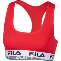 FILA Reggiseno rosso scuro / nero / bianco