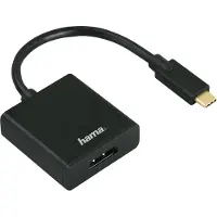 Hama 00135725 USB C/DisplayPort Adapter schwarz