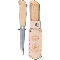 Marttiini Scout's Knife, 508010, Stainless, Curly Birch, coltello da outdoor