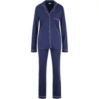 LASCANA Pigiama navy / bianco