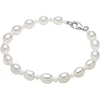 Valero Pearls Braccialetto argento / bianco perla