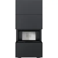Kratki Caminetto modulare NBC/Easy Box 7 KW Ø 160 Rivestimento in acciaio Nero