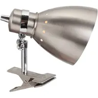 Steinhauer Lampada a pinza Spring, acciaio spazzolato