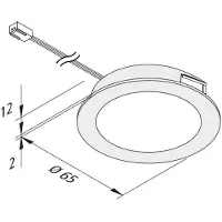 Hera Lampada LED mobili FAR 58 acciaio set 3x 3W 3.000K