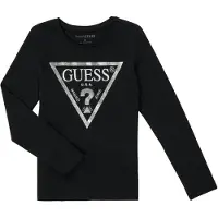 GUESS T-shirts a maniche lunghe SECRA ragazza - Nero - 10 ans