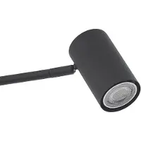 LINDBY Piantana Sanad, altezza 140 cm, nera, metallo, GU10