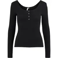 Pieces Top A Maniche Lunghe | Nero | M
