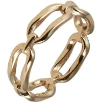 HUGO BOSS Gold-plated steel Anello Signature 1580253 - Circuit: 52 mm