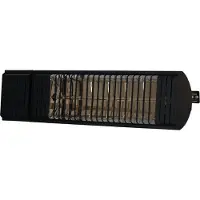MAXXMEE Riscaldatore a infrarossi | Telecomando incluso, 2000 W | Riscaldatore da terrazza con due livelli di potenza | Nero