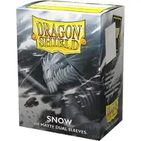 Dragon Shield Bustine Per Carte Nirin Dual Matte Snow 100 Bustine