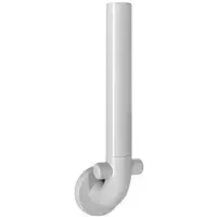 Hewi Portacarta di ricambio Serie 801 piegato verso l'alto 2 rotoli, 258 mm grigio chiaro