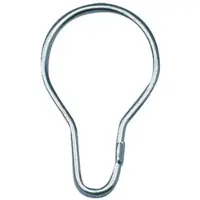 Delabie Gancio per tenda da doccia, ottone cromato, 6 pezzi