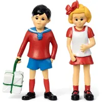 Peppi Pitkätossu Gioco 'Tommy & Annika' blu / rosso / nero / bianco