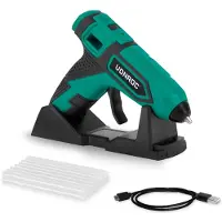 Vonroc Pistola colla a caldo a batteria 4V - 1.5Ah | Incl. 8 stick Ø7x100mm