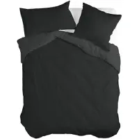 Happy Friday HappyFriday BASIC copripiumino nero 240 x 220 cm