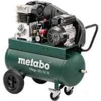 Metabo Mega 350-50 D -Compressore 4 hp 200 litri a corrente trifase con trasmissione a cinghia