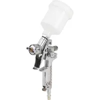 Silverline Pistola a spruzzo HVLP con tazza di flusso 100 ml
