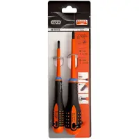 Bahco Set Di Cacciaviti Insulated Ergo Pozidriv And Slotted Combi Tip With Tri-component Handle 5 Piece