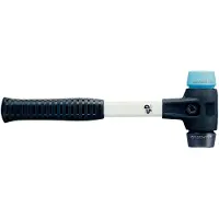 HALDER Mazza SIMPLEX soft-face con alloggiamento in TE rinforzato e impugnatura in fibra di vetro, Ø 60, composizione TPE-soft / gomma