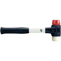 HALDER Mazza SIMPLEX soft-face con alloggiamento TE rinforzato e impugnatura in fibra di vetro, Ø 40, plastica / nylon