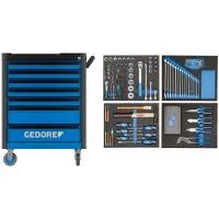 Gedore Carrello da officina Workster, 147 pezzi, WHL-L-TS | 4010886950838
