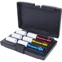 Ks Tools Set di prese elettriche in alluminio da 1/2" lunghe 6 pezzi - 515.1040