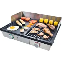 Solis Griglia da tavolo 2200 W 2 piastre antiaderenti 2 impostazioni separate della temperatura Si