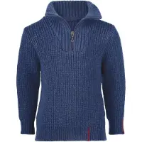 Engel Kid's Troyer Pullover in lana merino Bambini (116, blu)