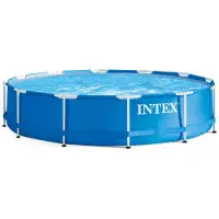 Intex Piscina con struttura in metallo - piscina fuori terra - Ø 366 x 76 cm
