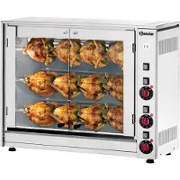 Bartscher grill elettrico per polli P12N 2 spiedini per 12 polli