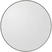 AYTM Specchio Circum, trasparente / grigio-marrone, Ø 50 cm, vetro, legno