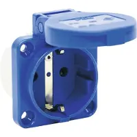 Pce Presa di corrente CEE con contatto di protezione montato in superficie blu 16A 250V IP54 105-0b