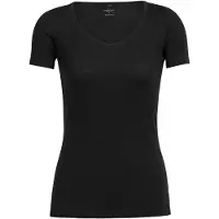 Icebreaker Women's Siren S/S Sweetheart Intimo lana merinos Donna (XL, nero)