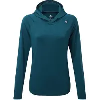 Mountain Equipment Women's Glace Hooded Top Felpa con cappuccio Donna (36, blu)