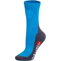 TROLLKIDS Kids Trekking Mid Cut Socks II 2-Pack Calze da trekking Bambini (27-30, blu)