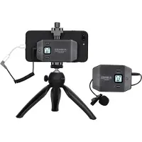 Comica UHF 6 canali Mini & Microfono Wireless Flessibile con Impugnatura Ordinaria Staccabile