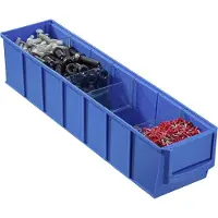 Allit Scatola portaoggetti ProfiPlus ShelfBox 400S Blu Blu (L x P x A) 91 x 400 x 81 mm (456540)