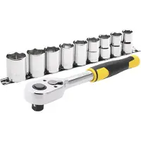 Stanley Set Di Cricchetti 1/2'' + Bussole 13-24mm