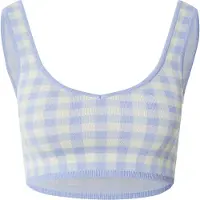 EDITED The Label Top in maglia 'Palina' blu chiaro / bianco naturale