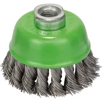 Bosch PRO Spazzola a tazza pesante in acciaio inox, 75 x 0,5 mm, filettatura