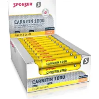 Sponser Sport Food Scatola Di Integratori Carnitin 1000 Pesca 25ml 30 Unità