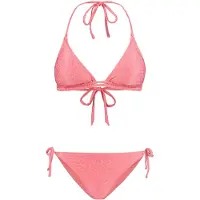 Shiwi Ladies Liz Bikini Set Textured Leopard Structure Strawberry Taglia: 34 | Bikini Outlet | Donna