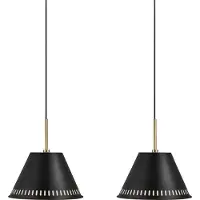 Nordlux lampada a sospensione Pine black 2 luci max. 2 x 40W E27 senza lampadina