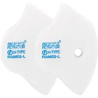 Respro Mascherina protettiva Sports, 2 pezzi, bianco, taglia XL, bianco, taglia XL