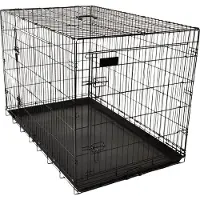 Flamingo Gabbia metallica con porta scorrevole Mezo M 47x77x55 cm Nero