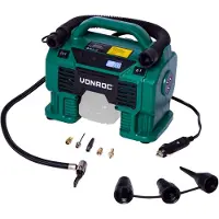 Vonroc Compressore 20V - 12V | Batteria e caricatore non inclusi