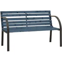 vidaXL Panchina da giardino per bambini 81 cm in legno di abete cinese grigio
