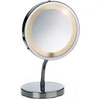 kela specchio da appoggio specchio cosmetico Lola, metallo 27,5 cm altezza 15 cm Ø; 21496